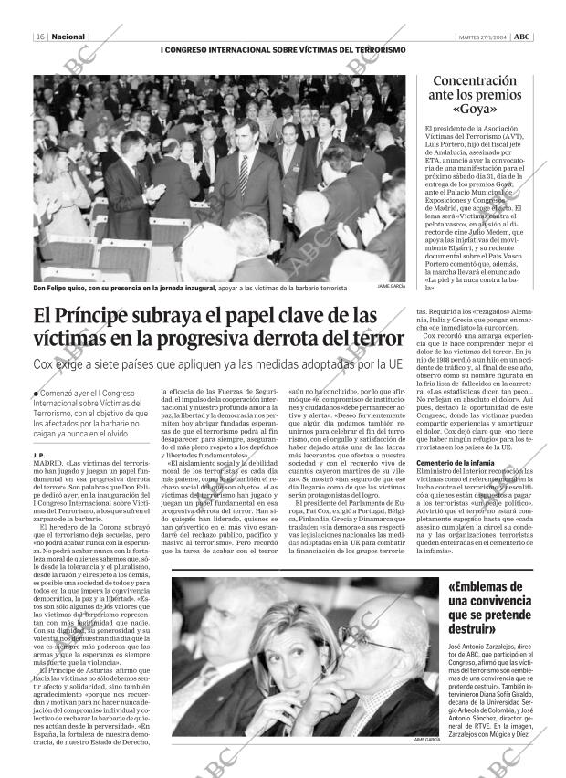 ABC MADRID 27-01-2004 página 16