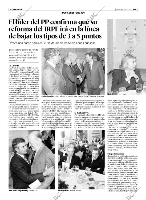 ABC MADRID 28-01-2004 página 16