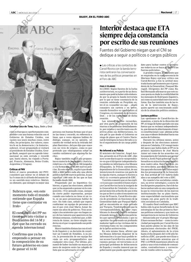 ABC MADRID 28-01-2004 página 17