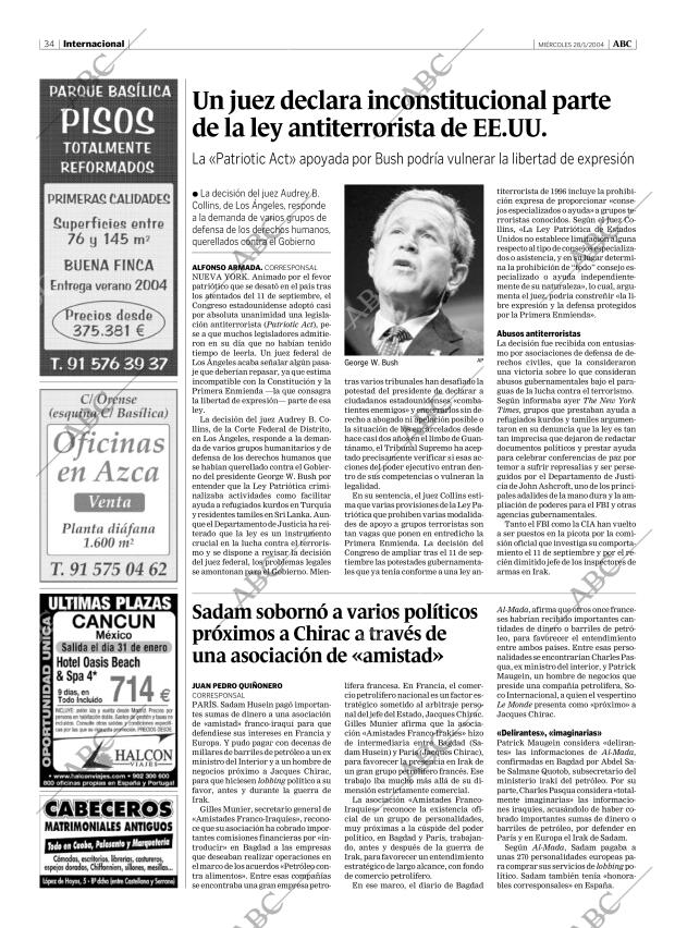 ABC MADRID 28-01-2004 página 34