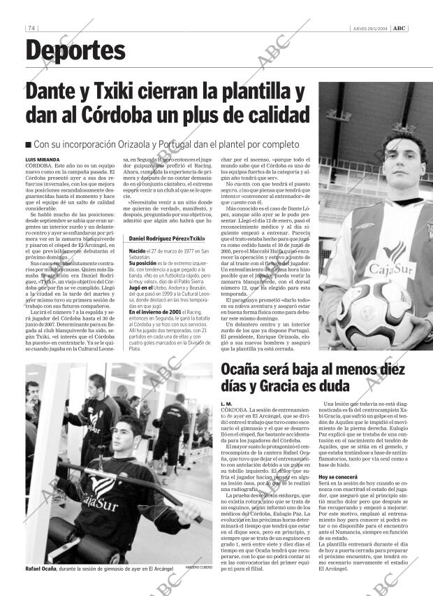 ABC CORDOBA 29-01-2004 página 74