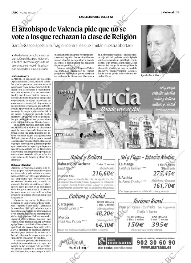 ABC MADRID 30-01-2004 página 15