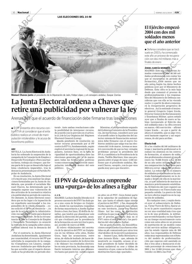 ABC MADRID 30-01-2004 página 16
