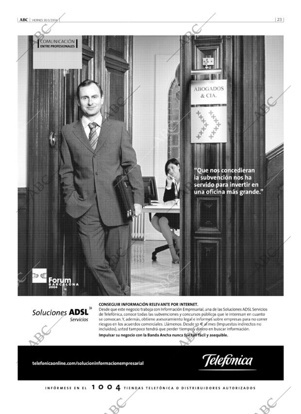 ABC MADRID 30-01-2004 página 23