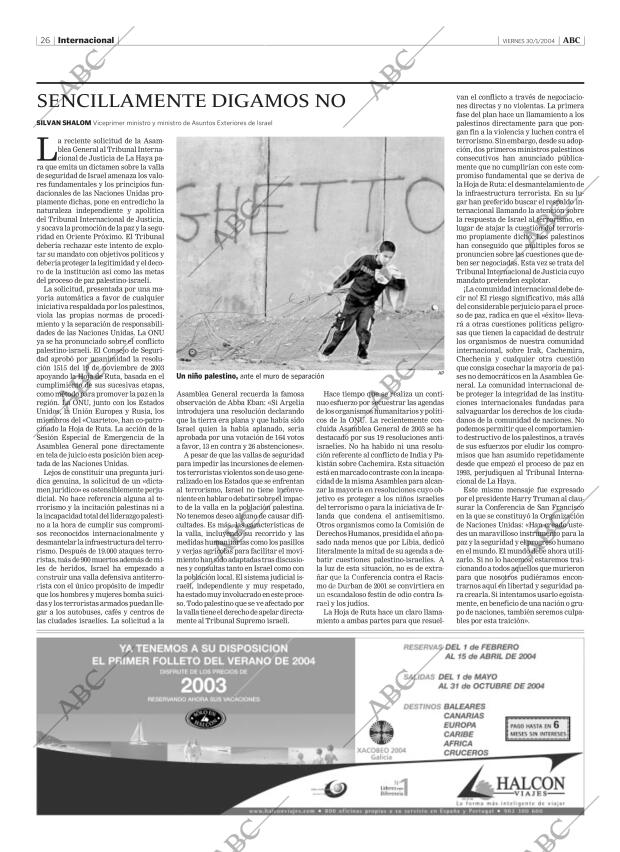 ABC MADRID 30-01-2004 página 26