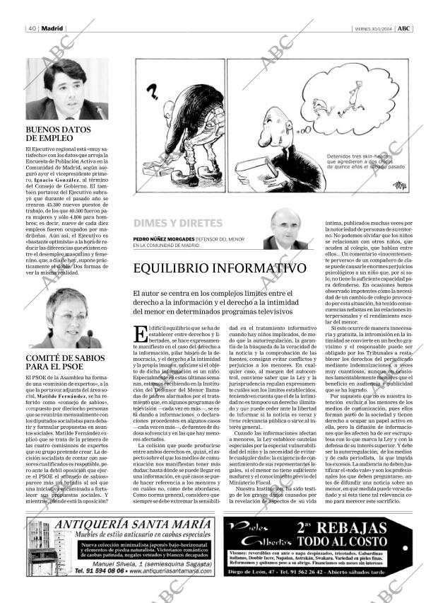 ABC MADRID 30-01-2004 página 40
