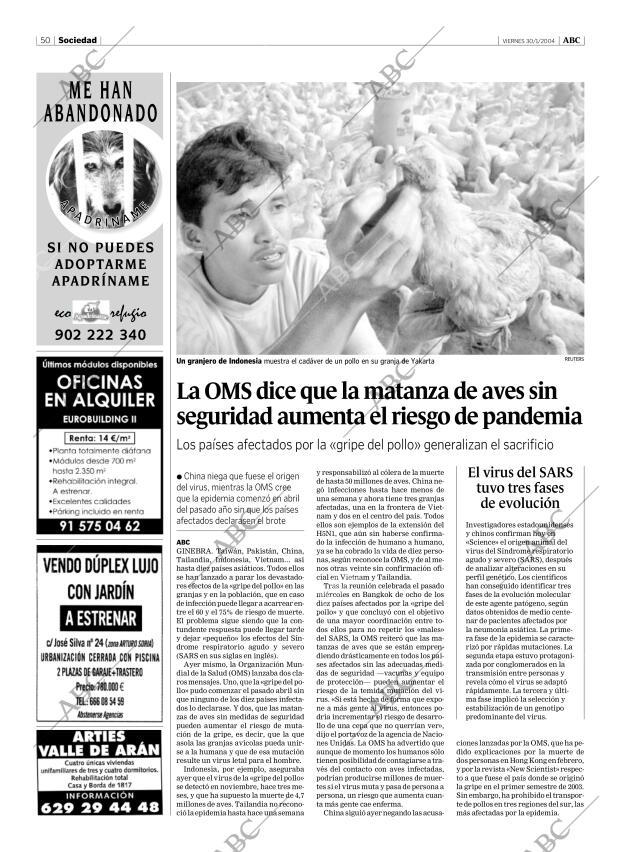 ABC MADRID 30-01-2004 página 50