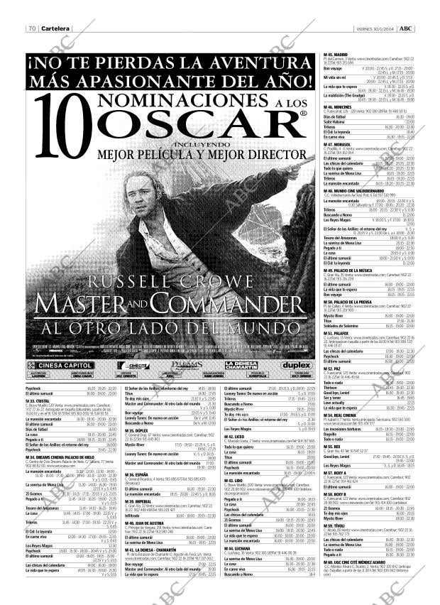 ABC MADRID 30-01-2004 página 70