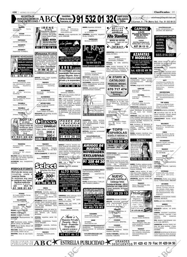 ABC MADRID 30-01-2004 página 85