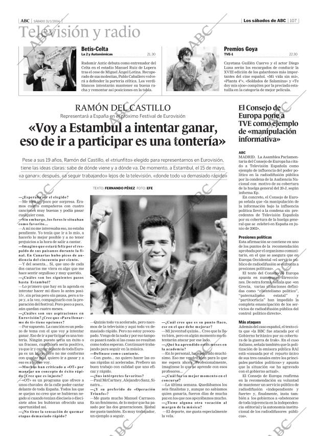 ABC MADRID 31-01-2004 página 107