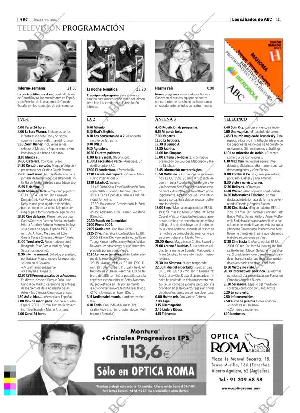 ABC MADRID 31-01-2004 página 111