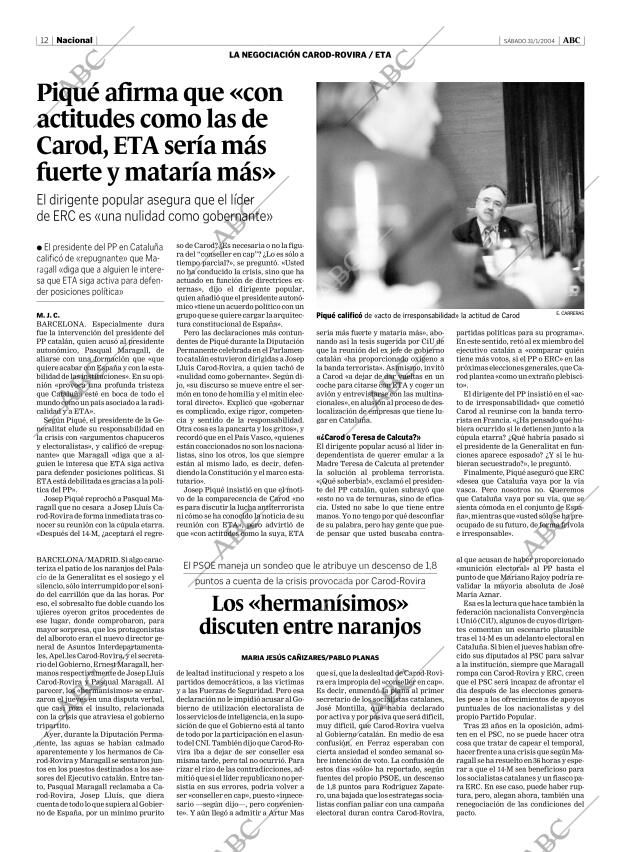 ABC MADRID 31-01-2004 página 12