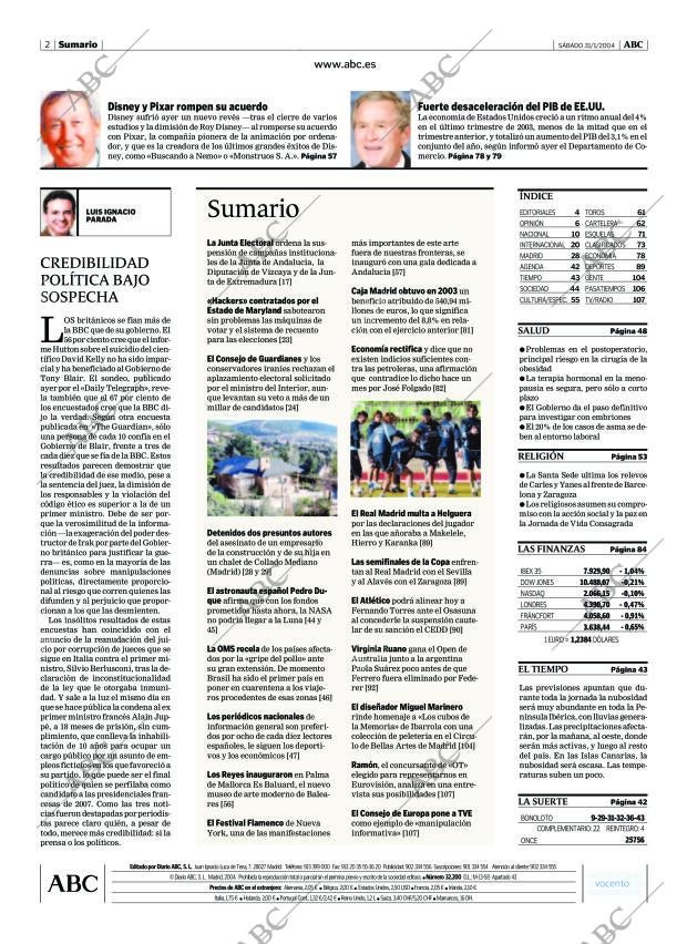 ABC MADRID 31-01-2004 página 2