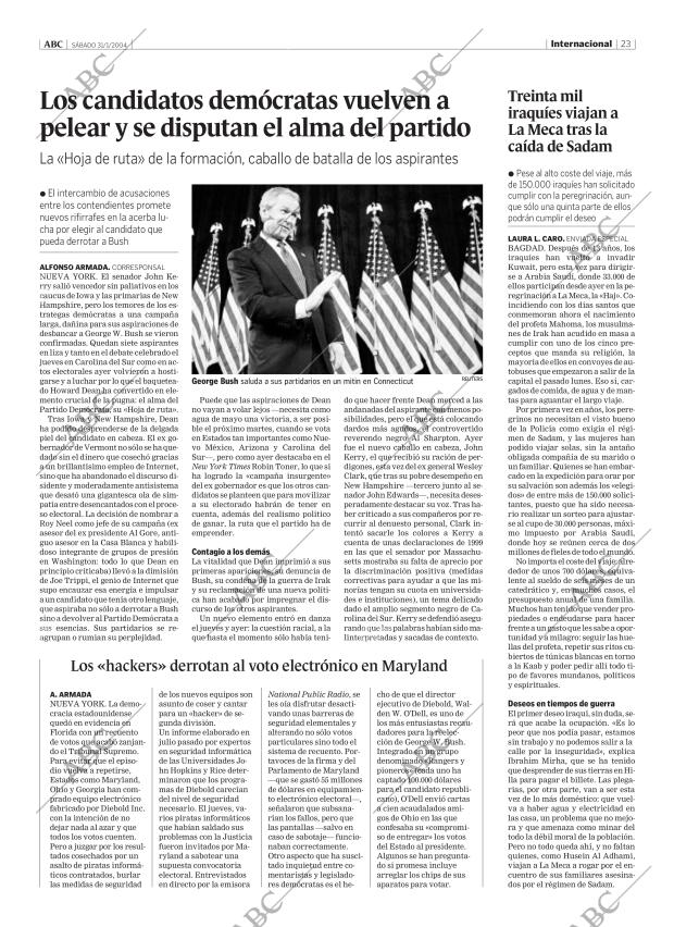 ABC MADRID 31-01-2004 página 23