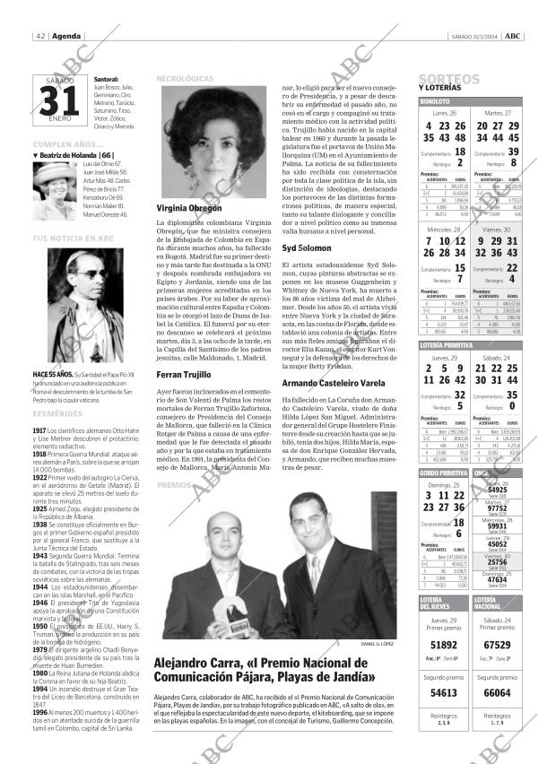 ABC MADRID 31-01-2004 página 42