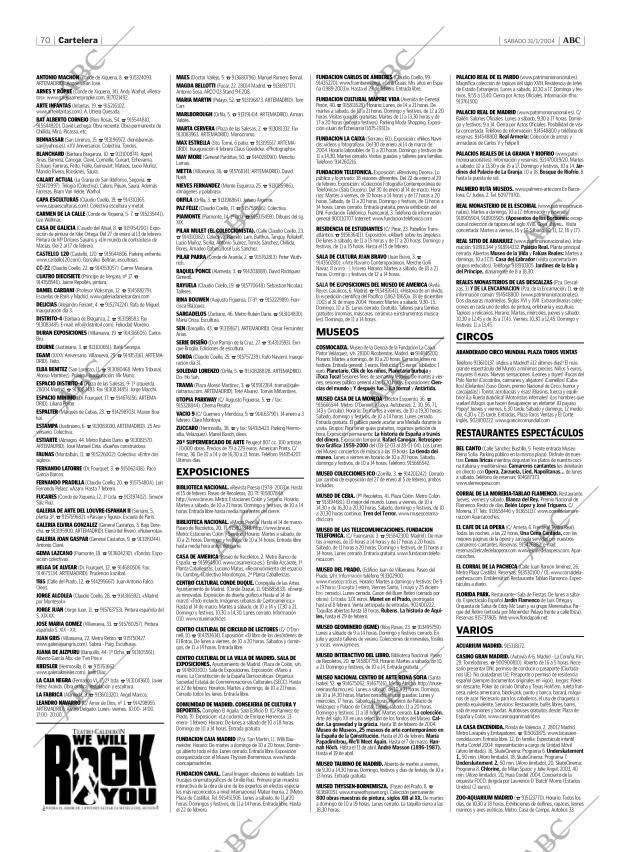 ABC MADRID 31-01-2004 página 70