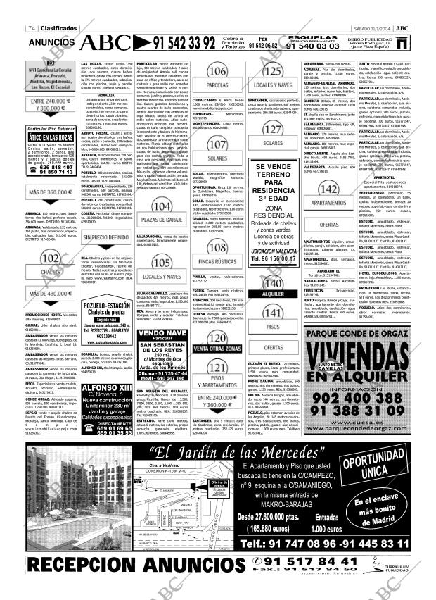 ABC MADRID 31-01-2004 página 74