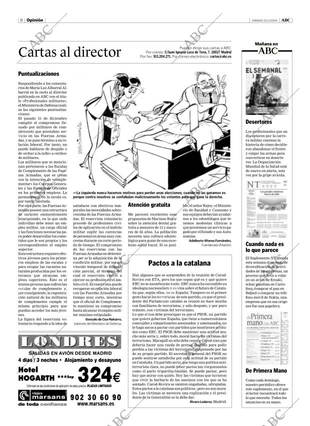 ABC MADRID 31-01-2004 página 8