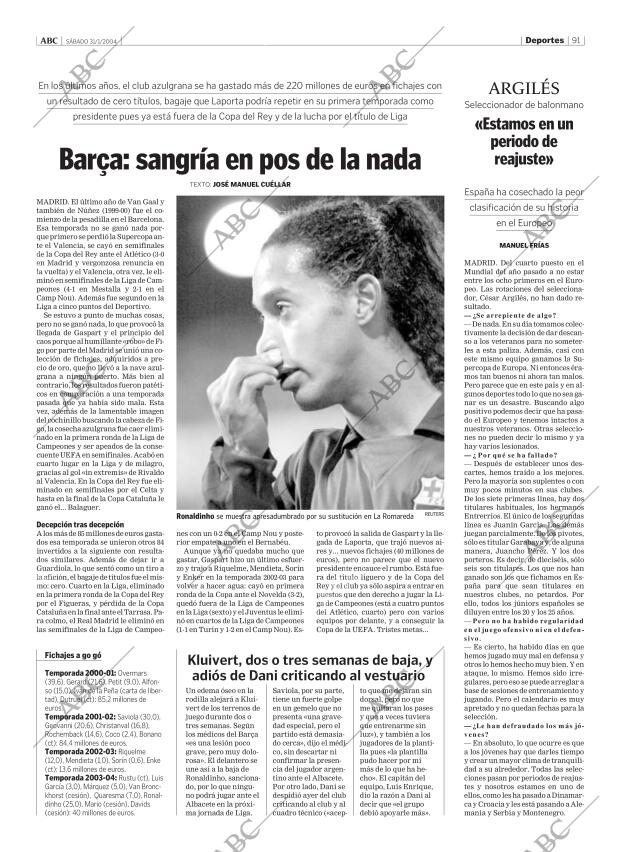 ABC MADRID 31-01-2004 página 91