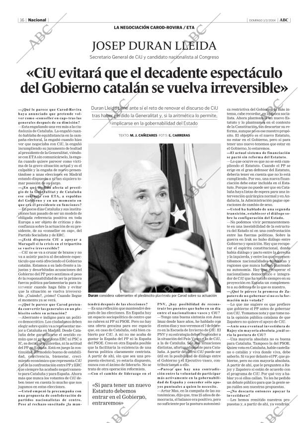 ABC MADRID 01-02-2004 página 16
