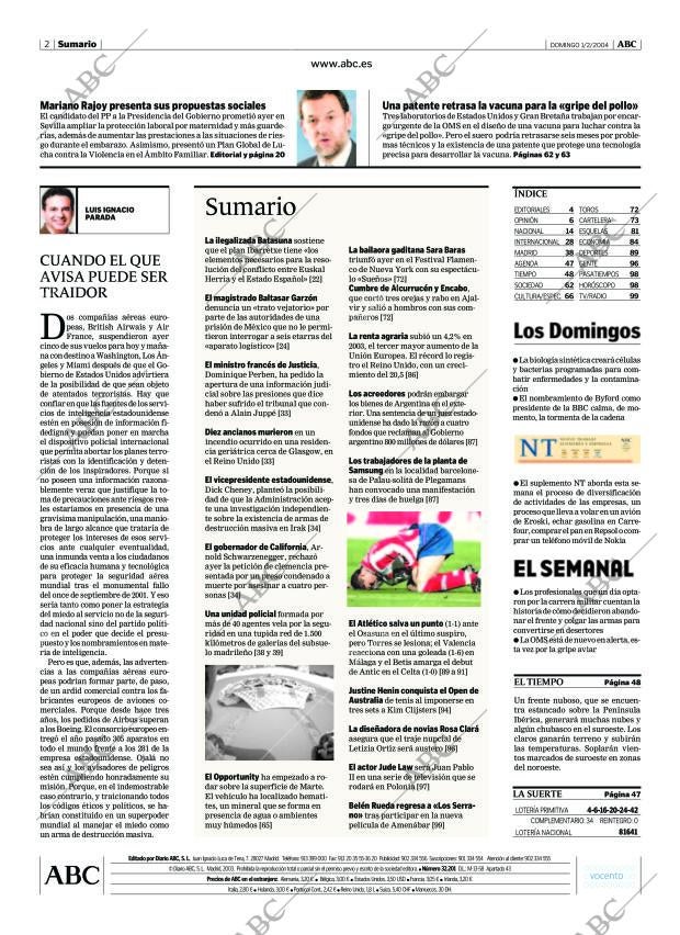 ABC MADRID 01-02-2004 página 2