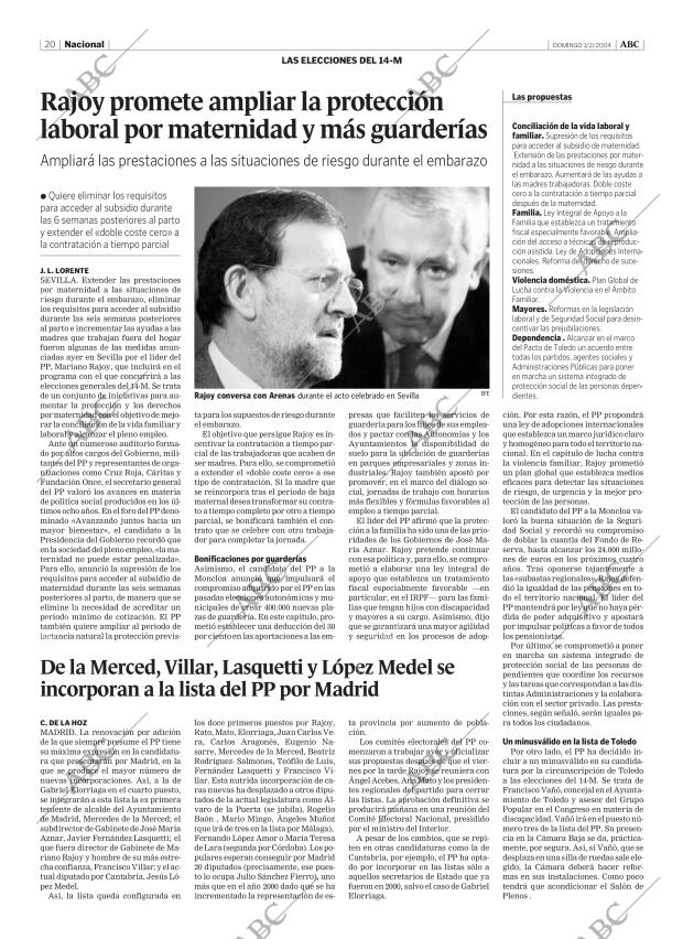 ABC MADRID 01-02-2004 página 20