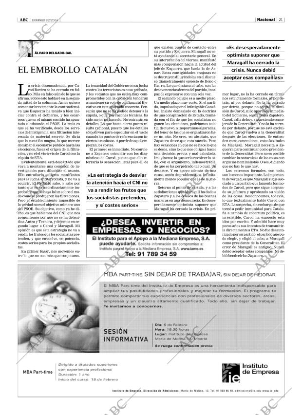 ABC MADRID 01-02-2004 página 21