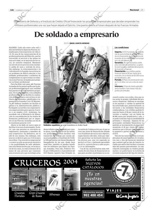 ABC MADRID 01-02-2004 página 25