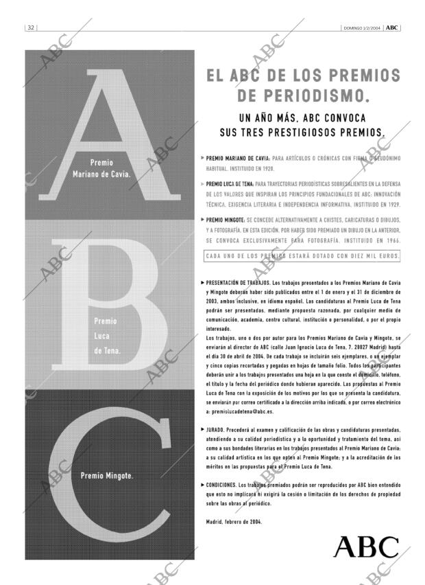 ABC MADRID 01-02-2004 página 32