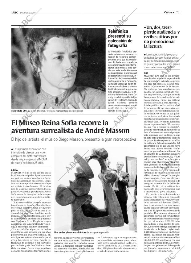 ABC MADRID 01-02-2004 página 71