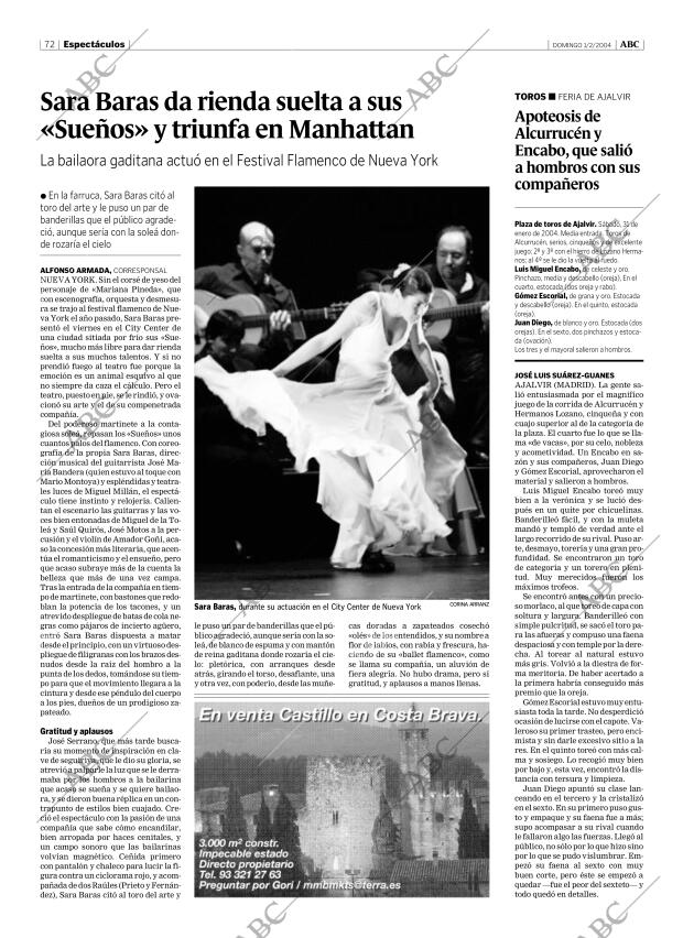 ABC MADRID 01-02-2004 página 72