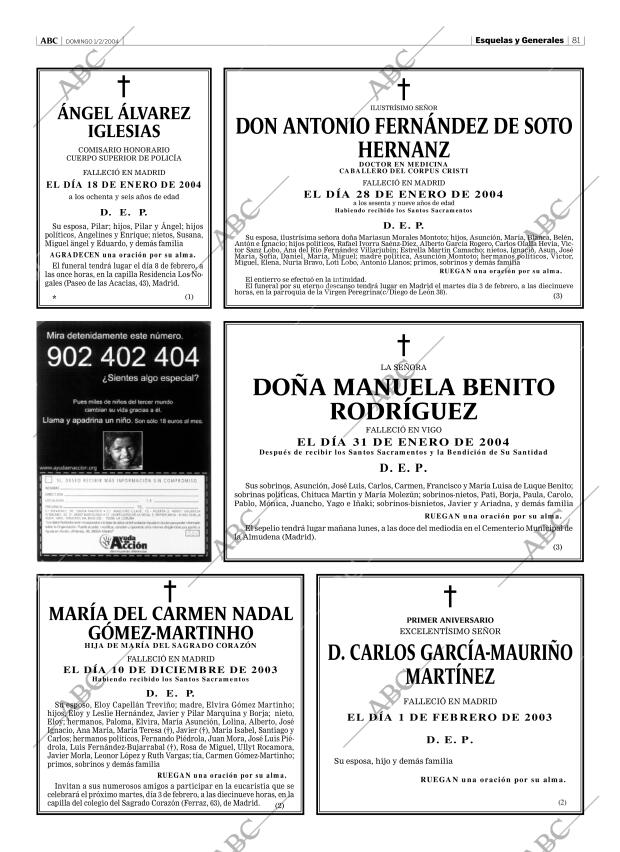 ABC MADRID 01-02-2004 página 81