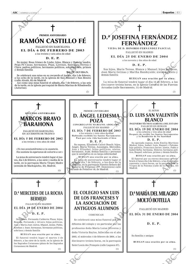 ABC MADRID 01-02-2004 página 83