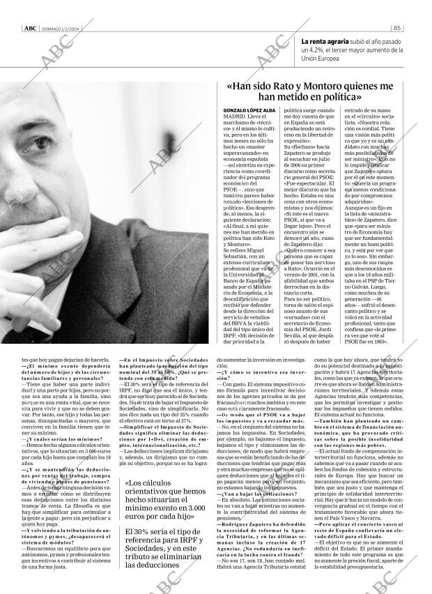 ABC MADRID 01-02-2004 página 85