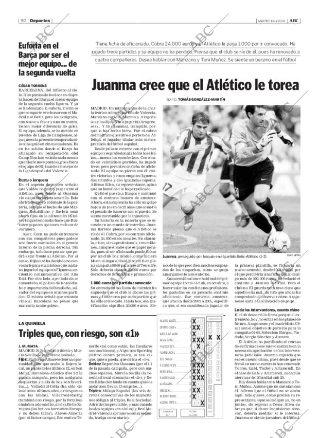 ABC MADRID 10-02-2004 página 90