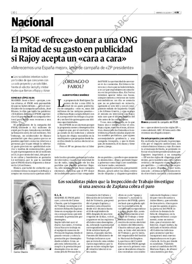 ABC MADRID 13-02-2004 página 10