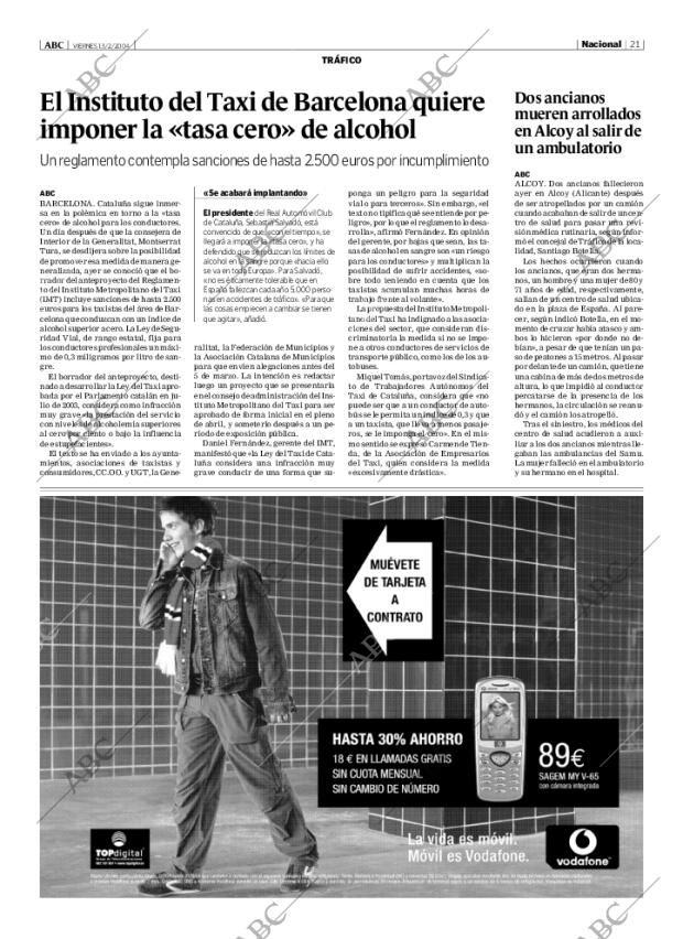 ABC MADRID 13-02-2004 página 21