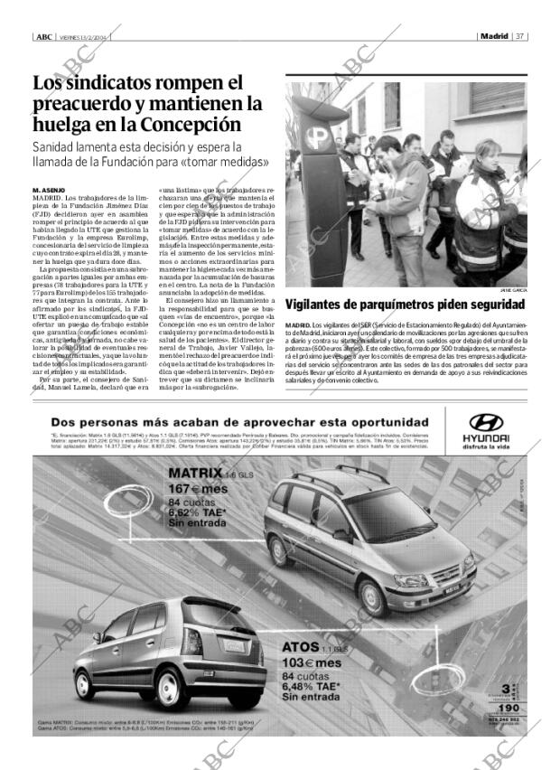 ABC MADRID 13-02-2004 página 37