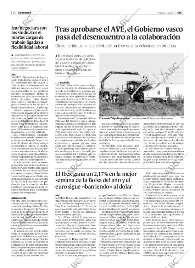 ABC MADRID 14-02-2004 página 78