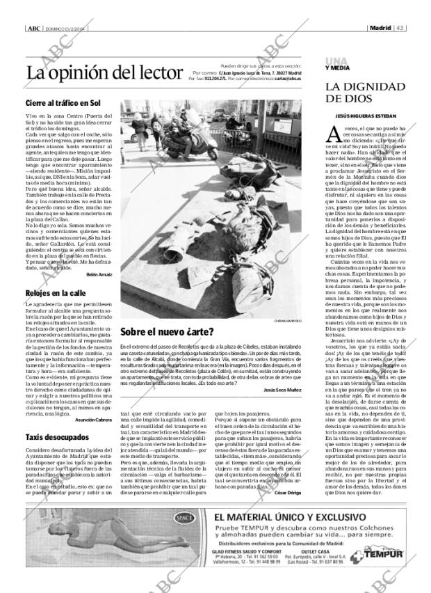 ABC MADRID 15-02-2004 página 43