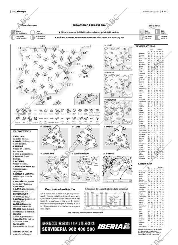 ABC MADRID 15-02-2004 página 50