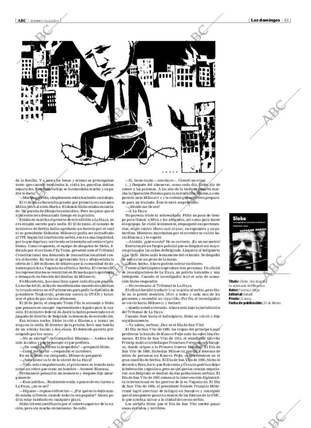 ABC MADRID 15-02-2004 página 61