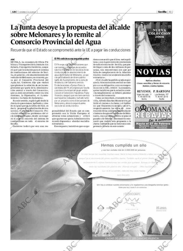 ABC SEVILLA 15-02-2004 página 41
