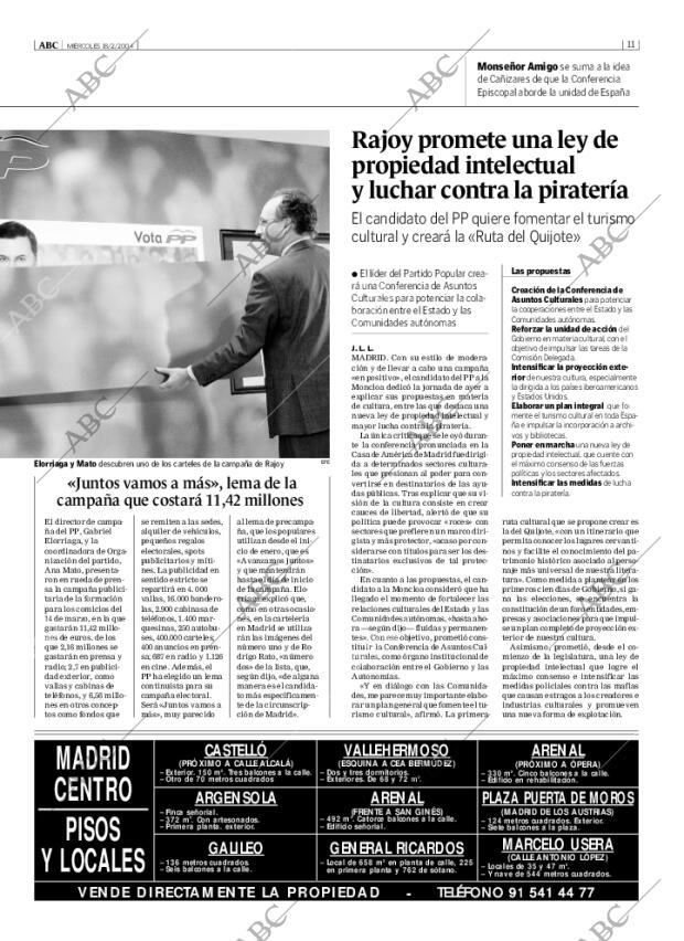 ABC MADRID 18-02-2004 página 11