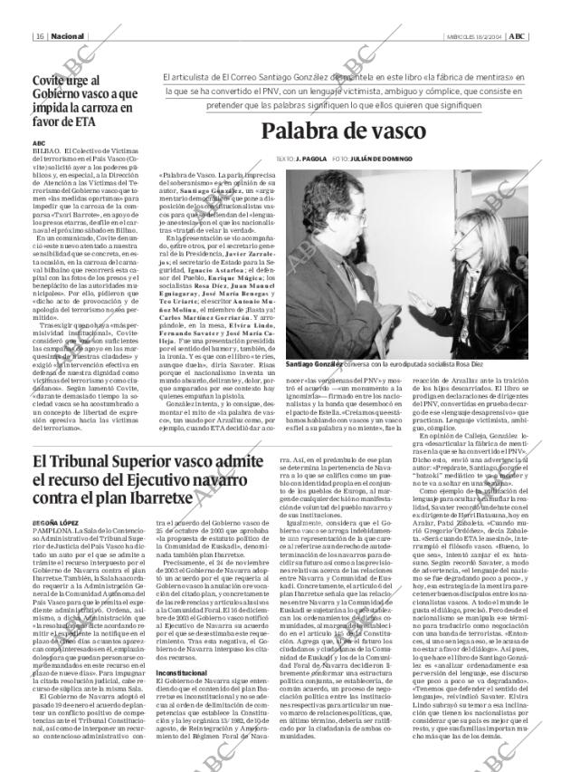 ABC MADRID 18-02-2004 página 16