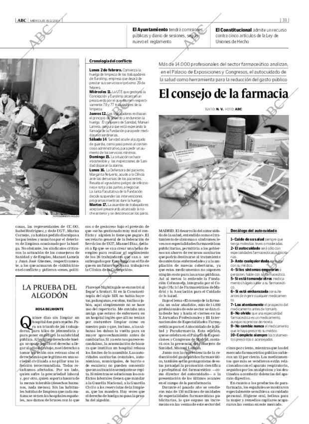 ABC MADRID 18-02-2004 página 31