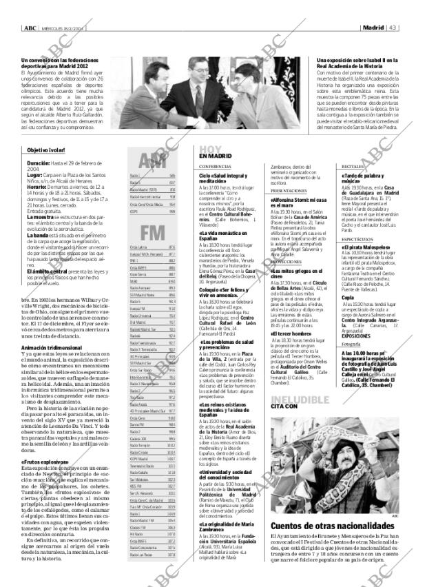 ABC MADRID 18-02-2004 página 43
