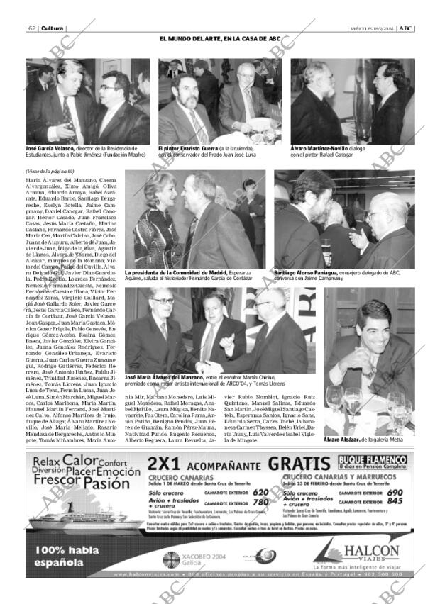 ABC MADRID 18-02-2004 página 62