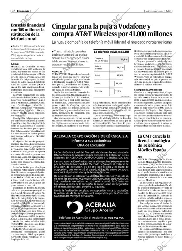 ABC MADRID 18-02-2004 página 92