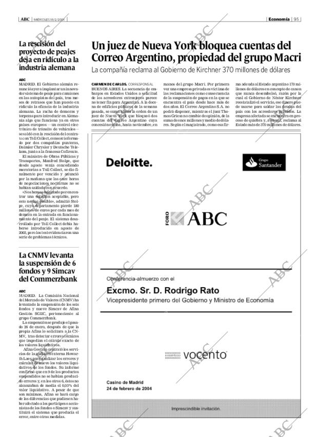 ABC MADRID 18-02-2004 página 95